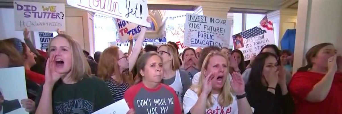 The Oklahoma Teachers' Strike Is a Mutiny Against Austerity