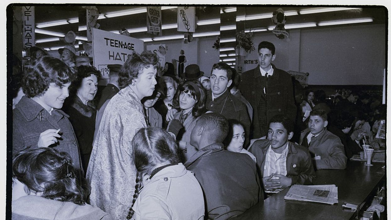 Woman Chastising Sit-In Demonstrators