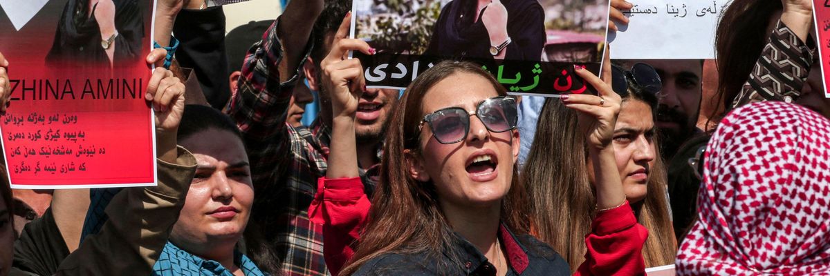 Women protest death of Mahsa Amini in Iraq