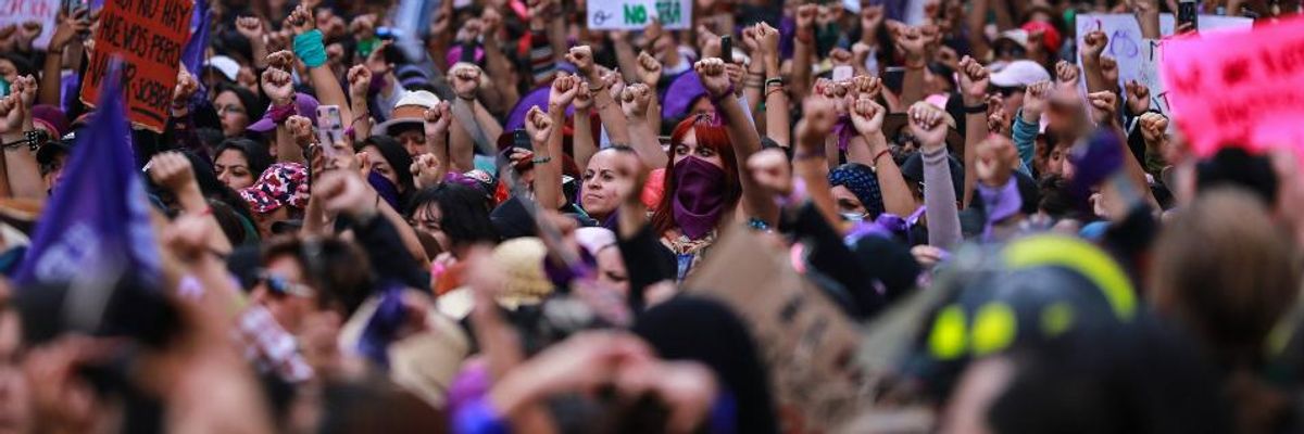 Millions of Women in Mexico Join 'Day Without Us' Strike to Protest Gender-Based Violence