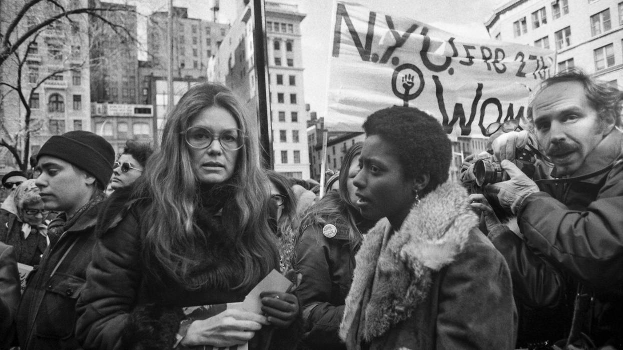Women's Activists and Marchers Going Through Manhattan