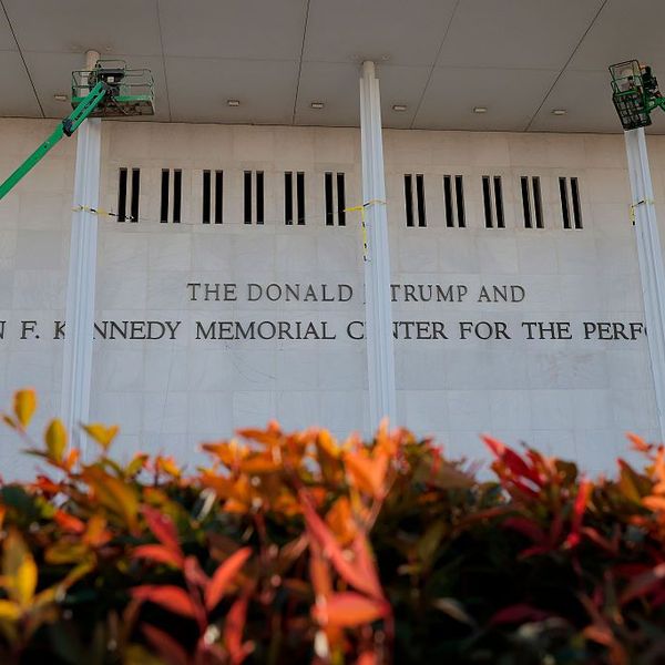 'This Is a Desecration!' DC Residents Rage After Trump Slaps His Name Atop Kennedy Center