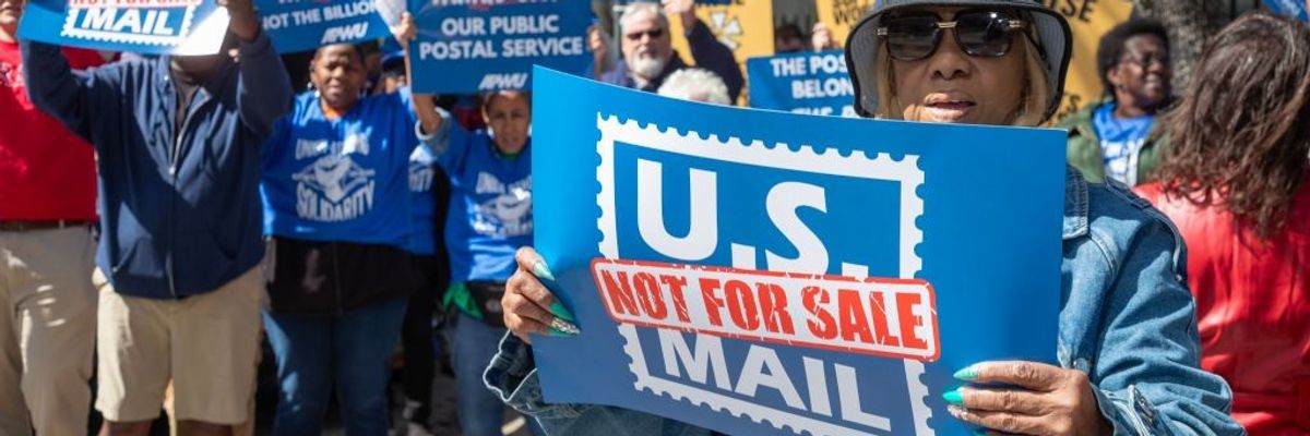 Workers Rally to Save the Postal Service