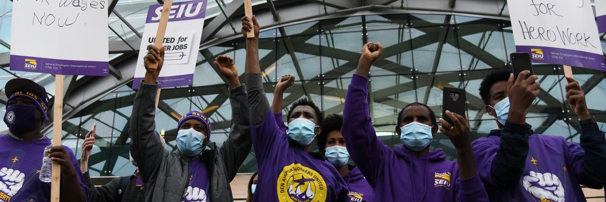 Workers represented by the SEIU