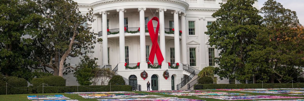World AIDS DAY event at White House in Washington, DC