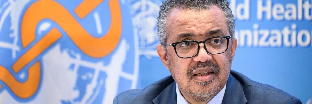 World Health Organization Director-General Tedros Adhanom Ghebreyesus