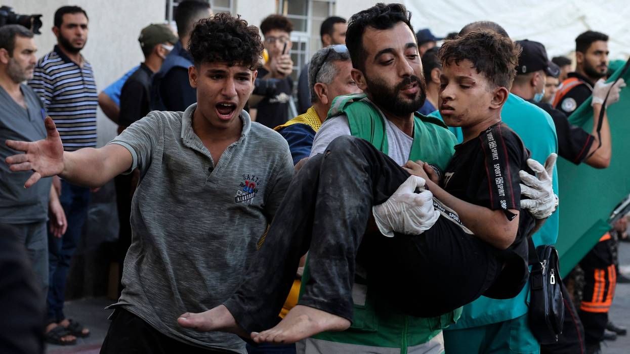 Wounded child in Gaza