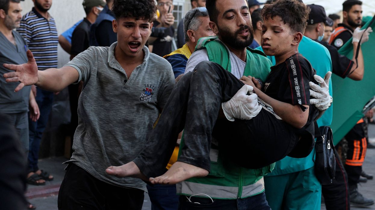 Wounded child in Gaza