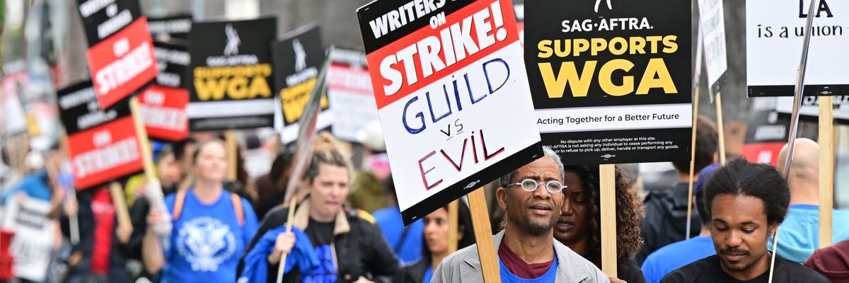 Writers on strike 