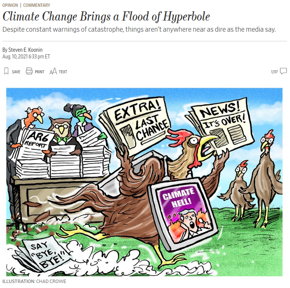 WSJ: Climate Change Brings a Flood of Hyperbole