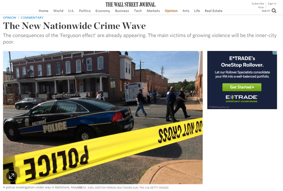 WSJ: The New Nationwide Crime Wave