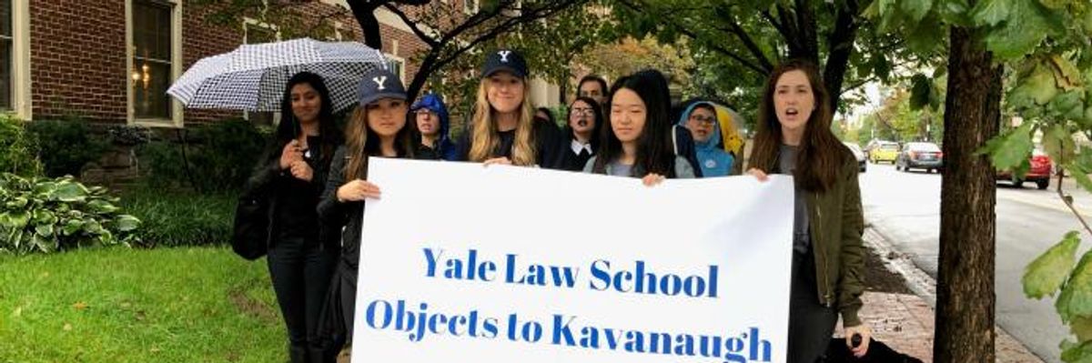 Students at Yale Law School, Kavanaugh's Alma Mater, Join Nationwide Protests Against His Confirmation