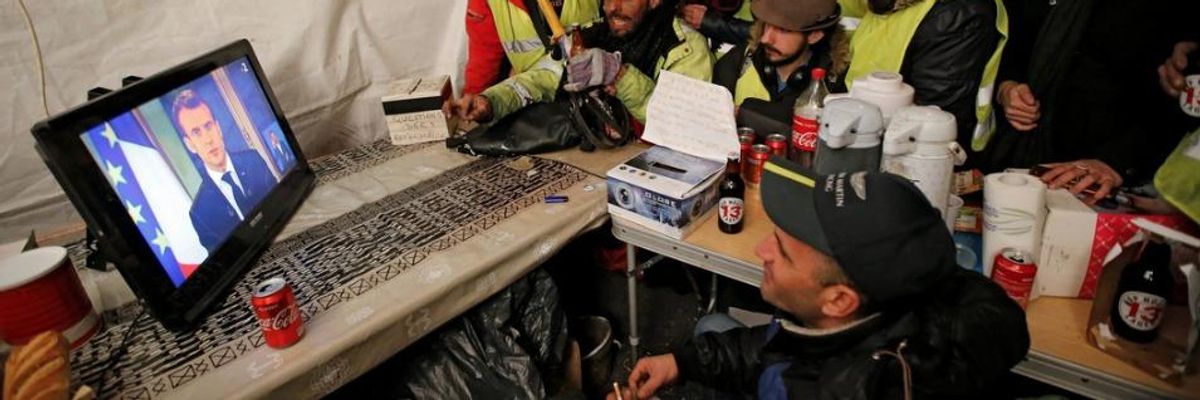 'The System Is Shaken': As Yellow Vests Persist in France, Macron Bends With Minimum Wage Hike and Pension Tax Canceled