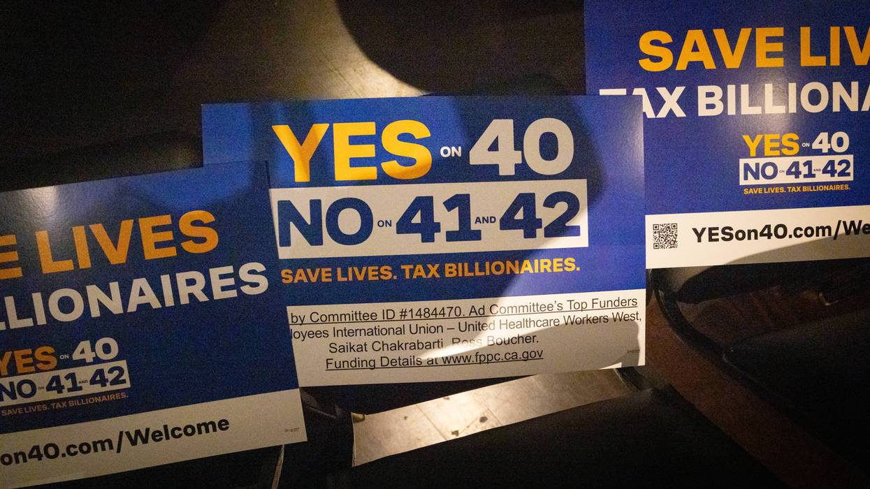 Yes on 40 signs