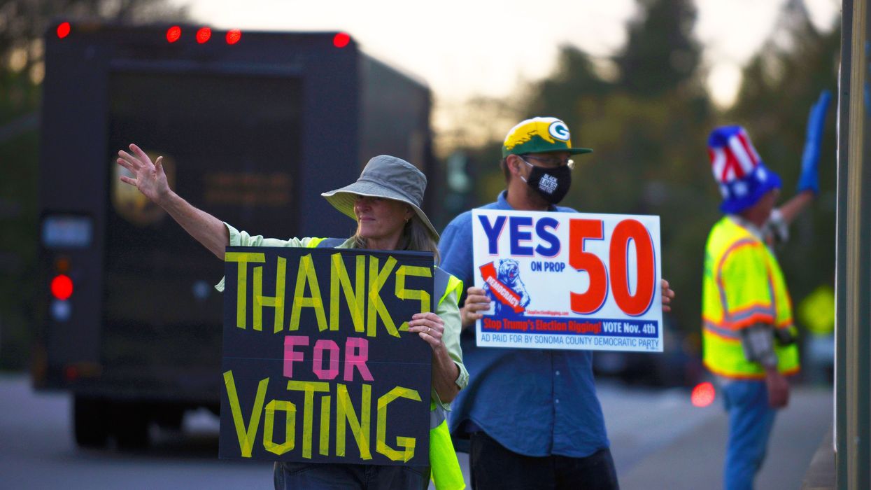 Yes on Prop 50 supporters