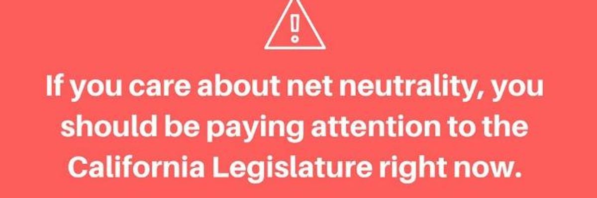 With Midnight Deadline, California Senate Under Pressure to Pass Landmark Net Neutrality Bill