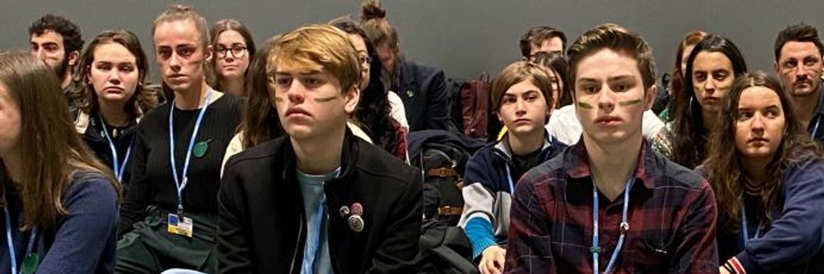 As Press Swarm Greta, Fellow Youth Activists Stage 'Powerful and Strong' Silent Protest at COP 25