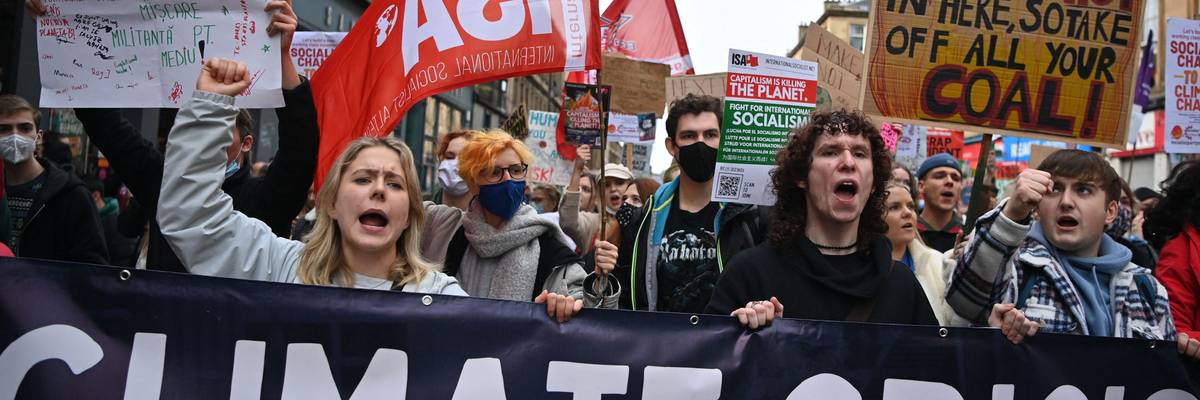 Youth climate protest at COP26