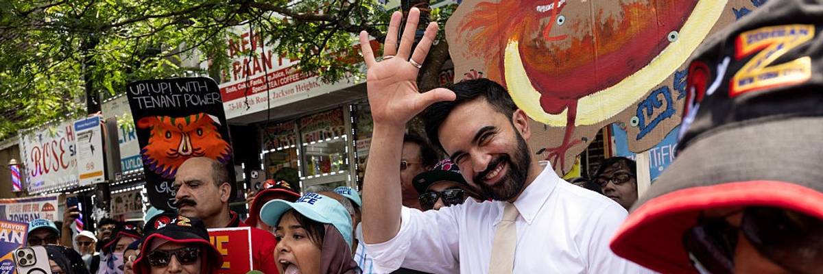 Zohran Mamdani campaigns for New York City mayor