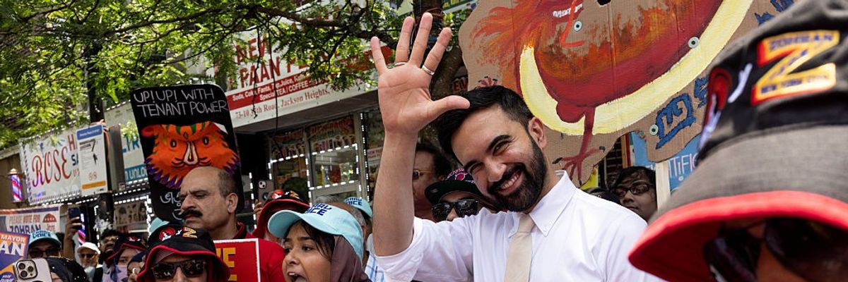 Zohran Mamdani campaigns for New York City mayor