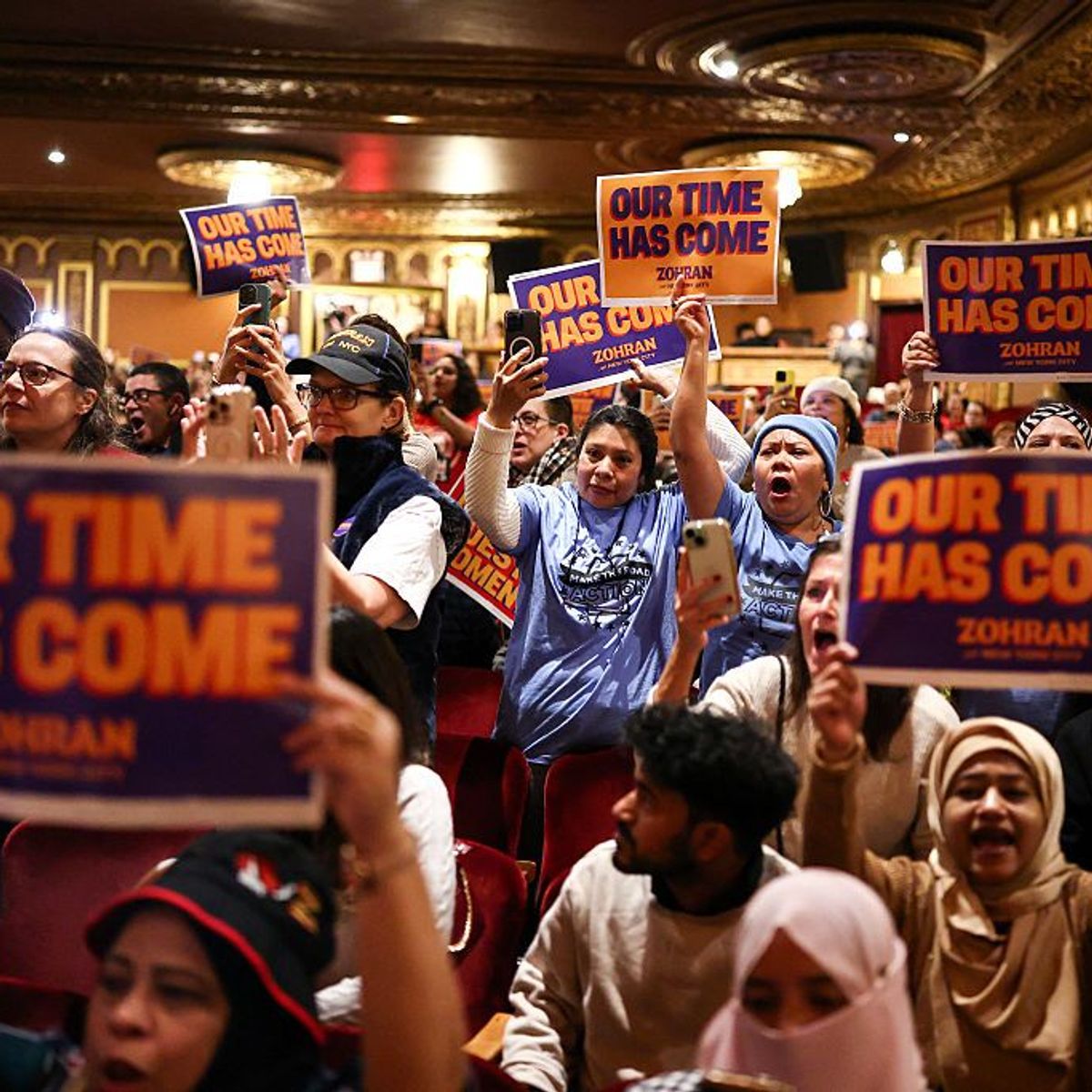 Zohran Mamdani rally