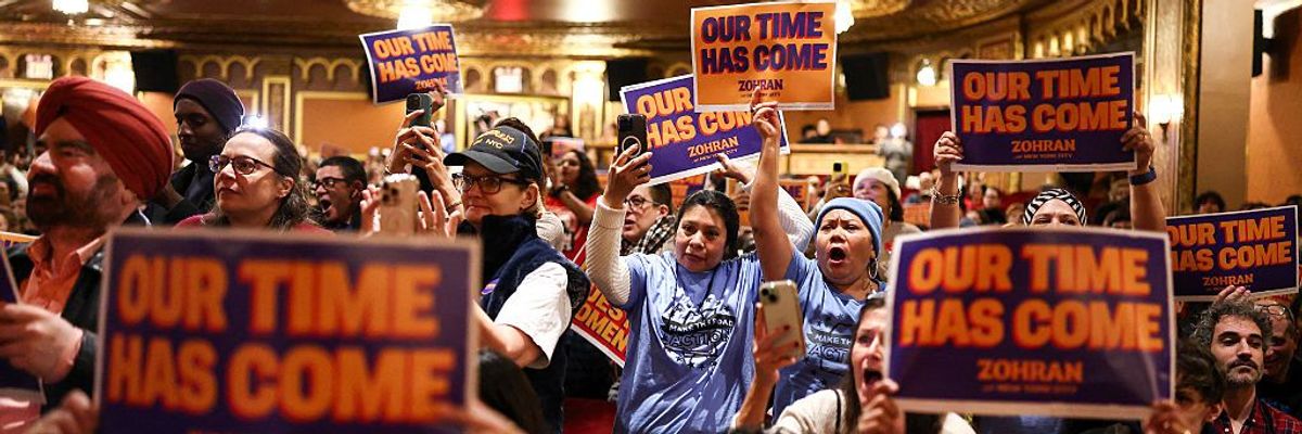 Zohran Mamdani rally