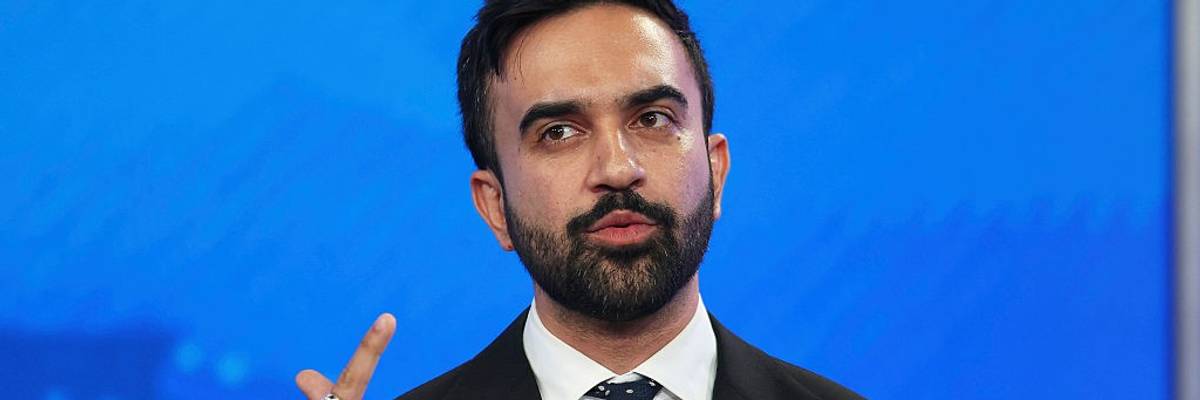 Zohran Mamdani speaks during NYC Democratic Mayoral Primary Debate.