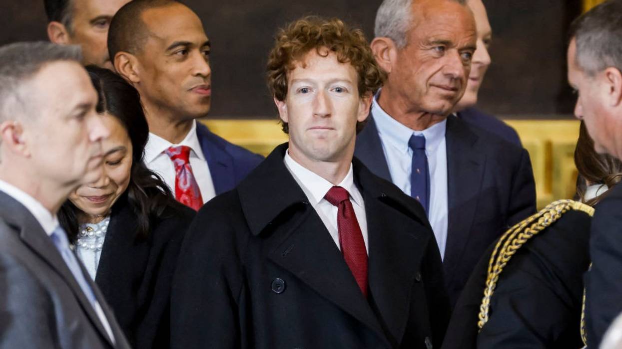 Zuckerberg at Trump's inauguration.