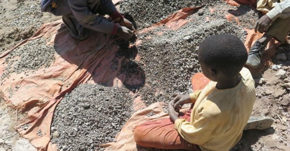 Children Mining To Support Electric Cars Children Mining To Support Electric Cars