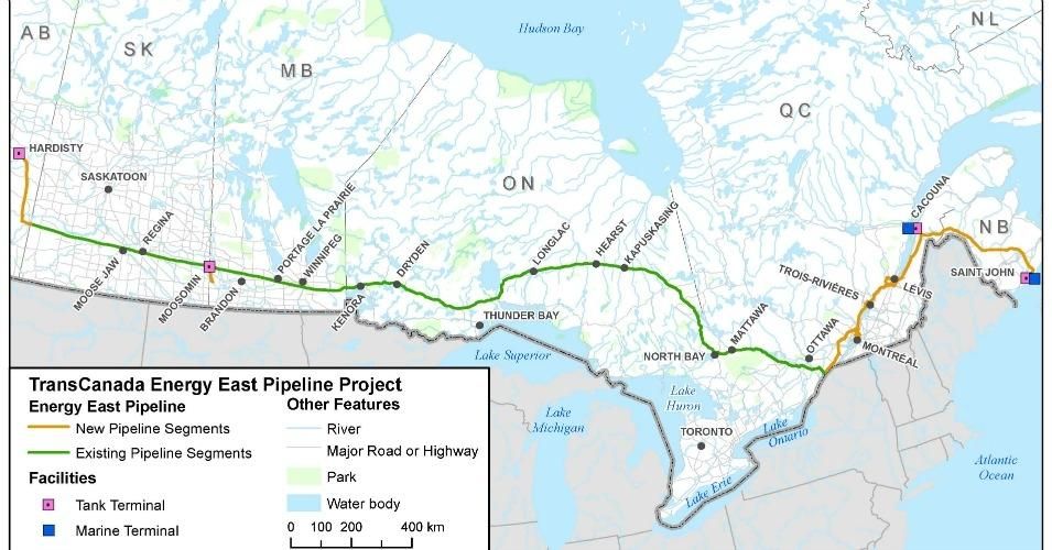 Energy East Pipeline Map Energy East Pipeline': A Ticking Bomb That Threatens Canada's Precious  Waterways