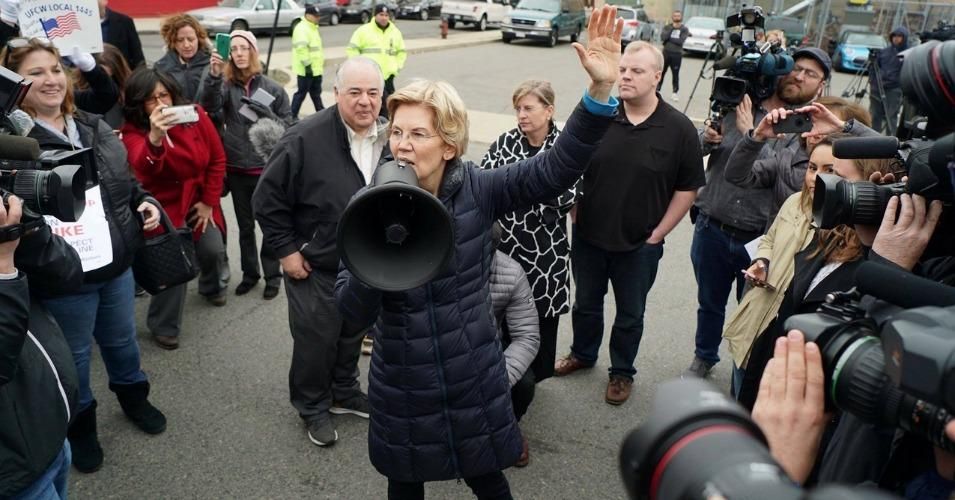 Steadily Gaining Ground in Polls, Elizabeth Warren Embraces Wall Street Fear of Her Campaign