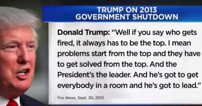 Image result for Trump shutdown