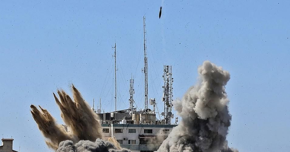 Media outlets bombed in Gaza