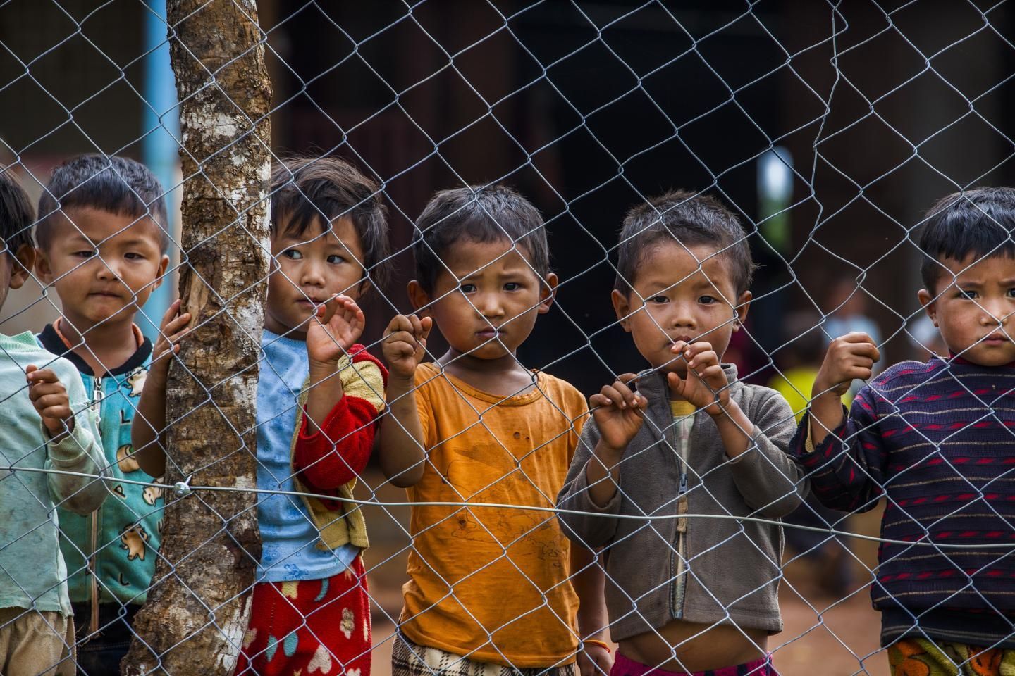 Child refugees in Burma