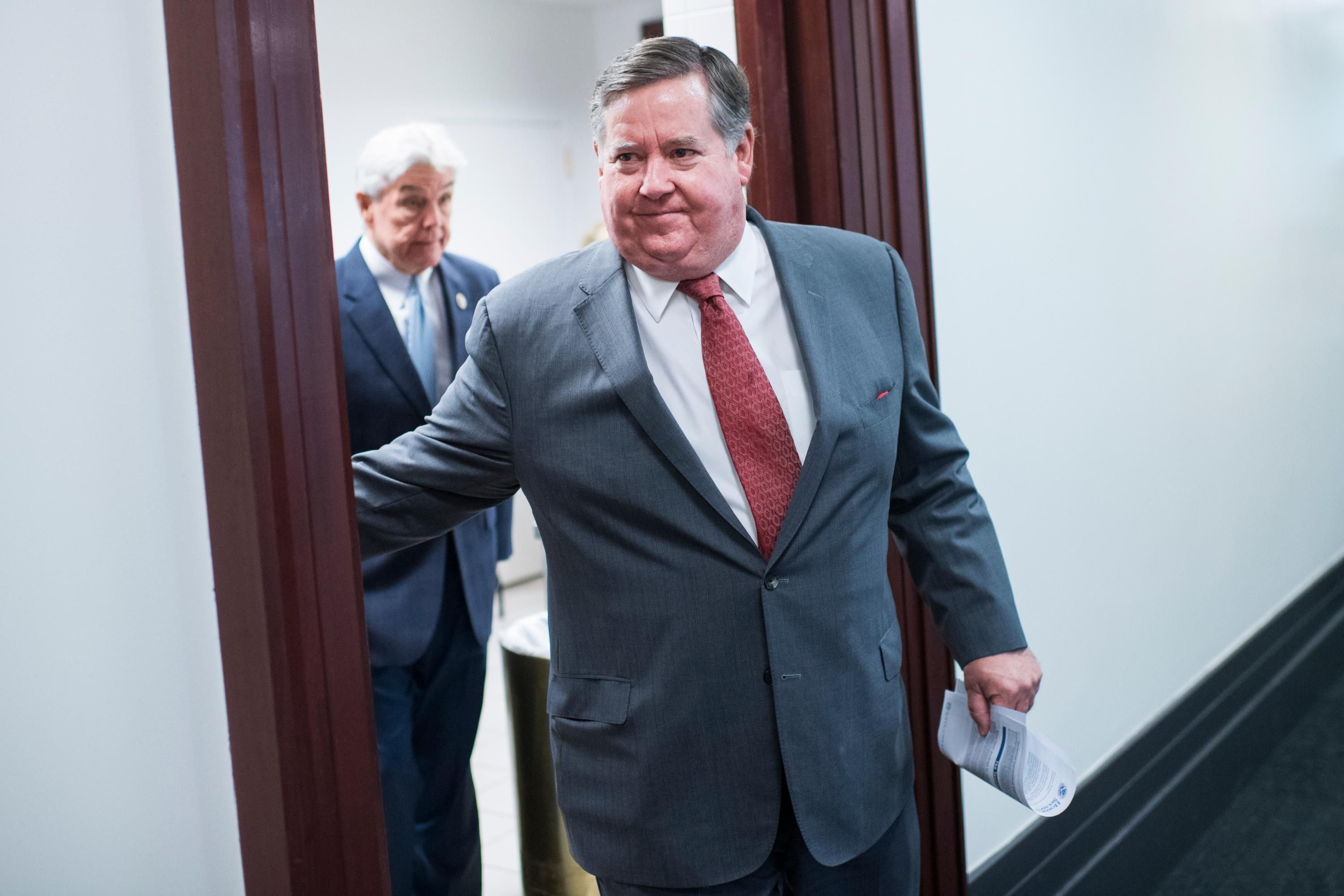 Rep. Ken Calvert (R-Calif.) leaves a meeting at the Capitol in Washington, D.C. on November 28, 2018. (Photo: Tom Williams/CQ Roll Call via Getty Images)
