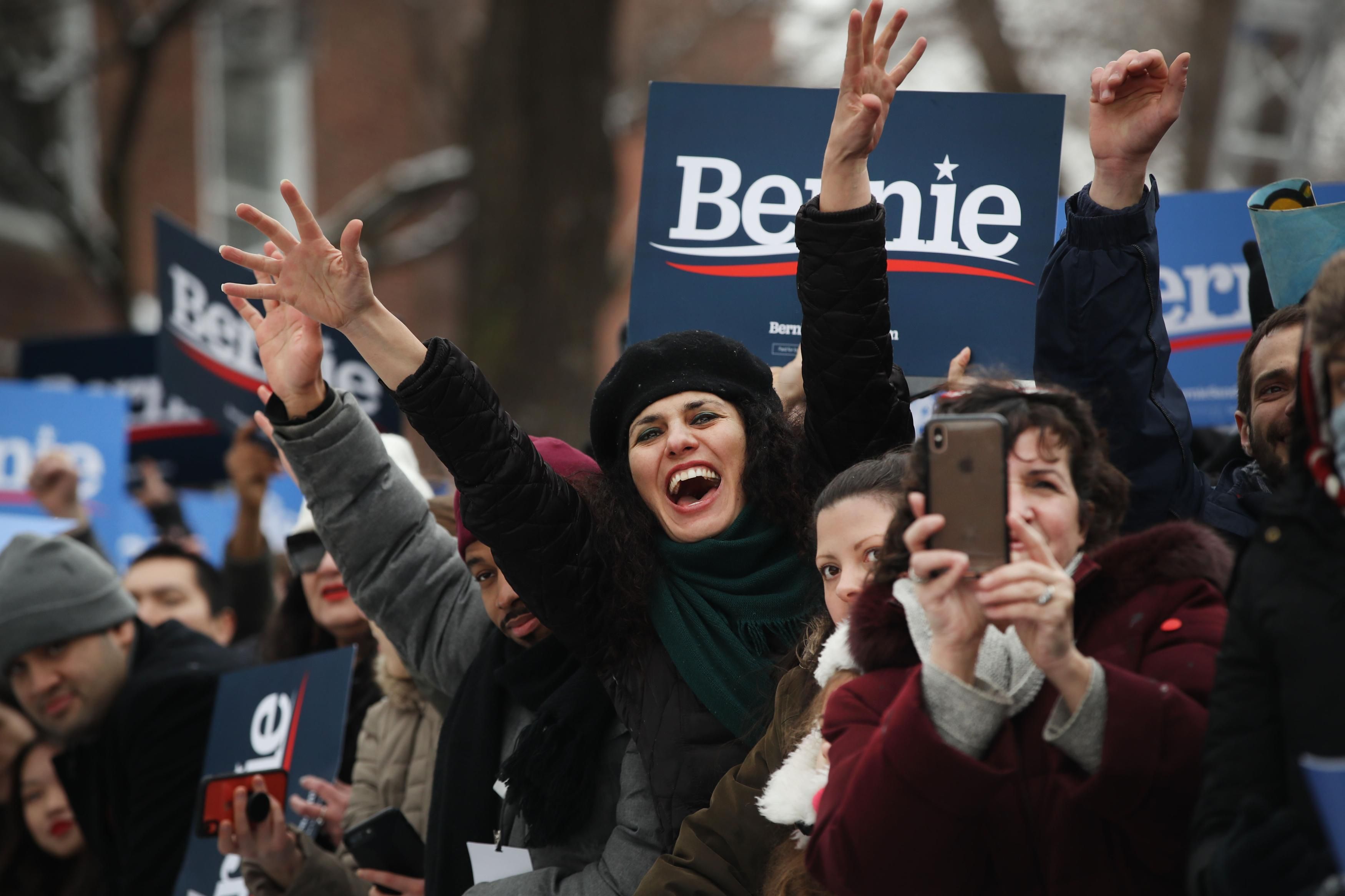 People wait to hear Sen. Bernie Sanders (I-Vt.) at a rally at Brooklyn College on March 2, 2019 in New York City. (Photo: Spencer Platt via Getty Images)