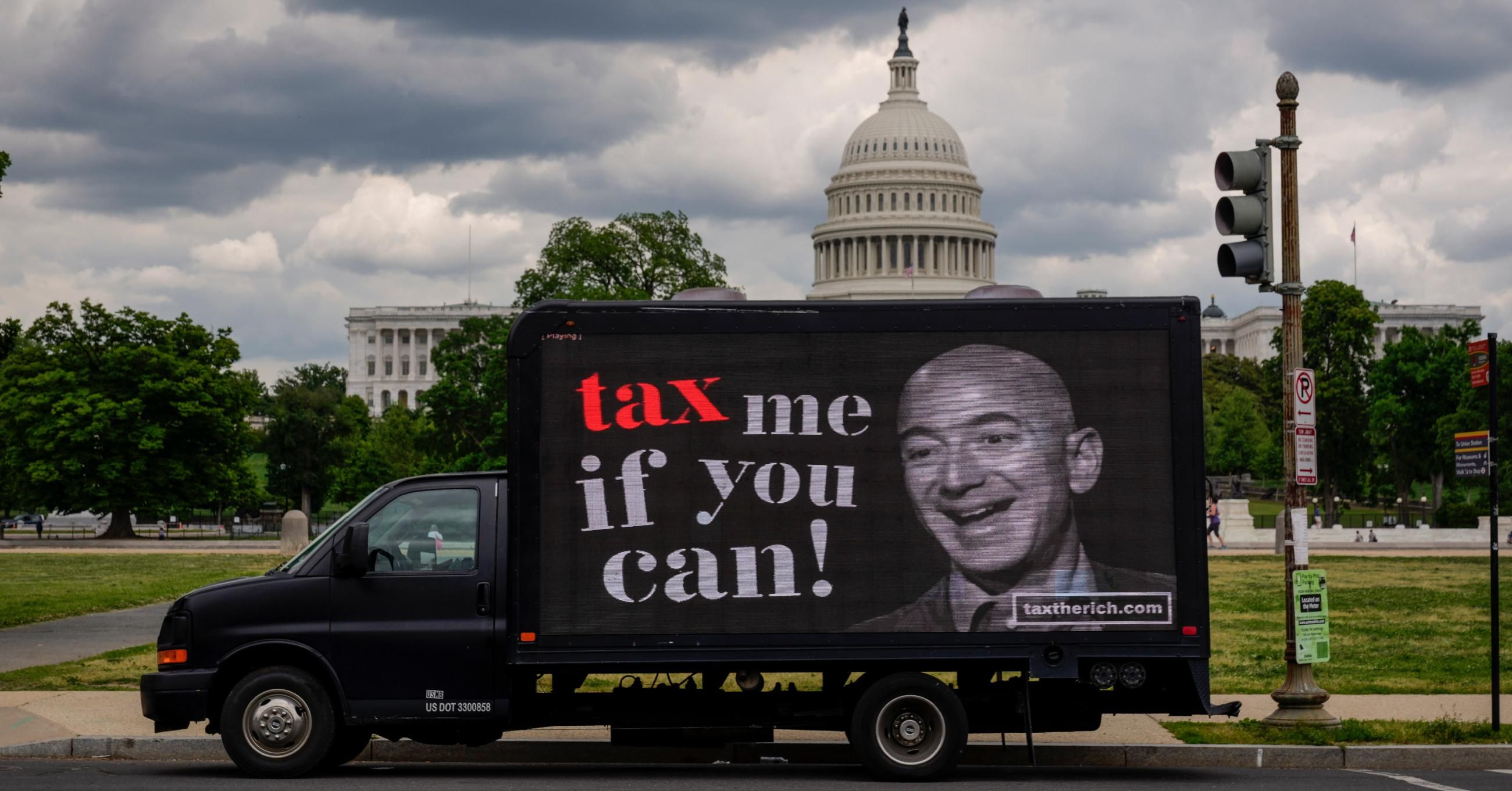 Bezos tax billboard