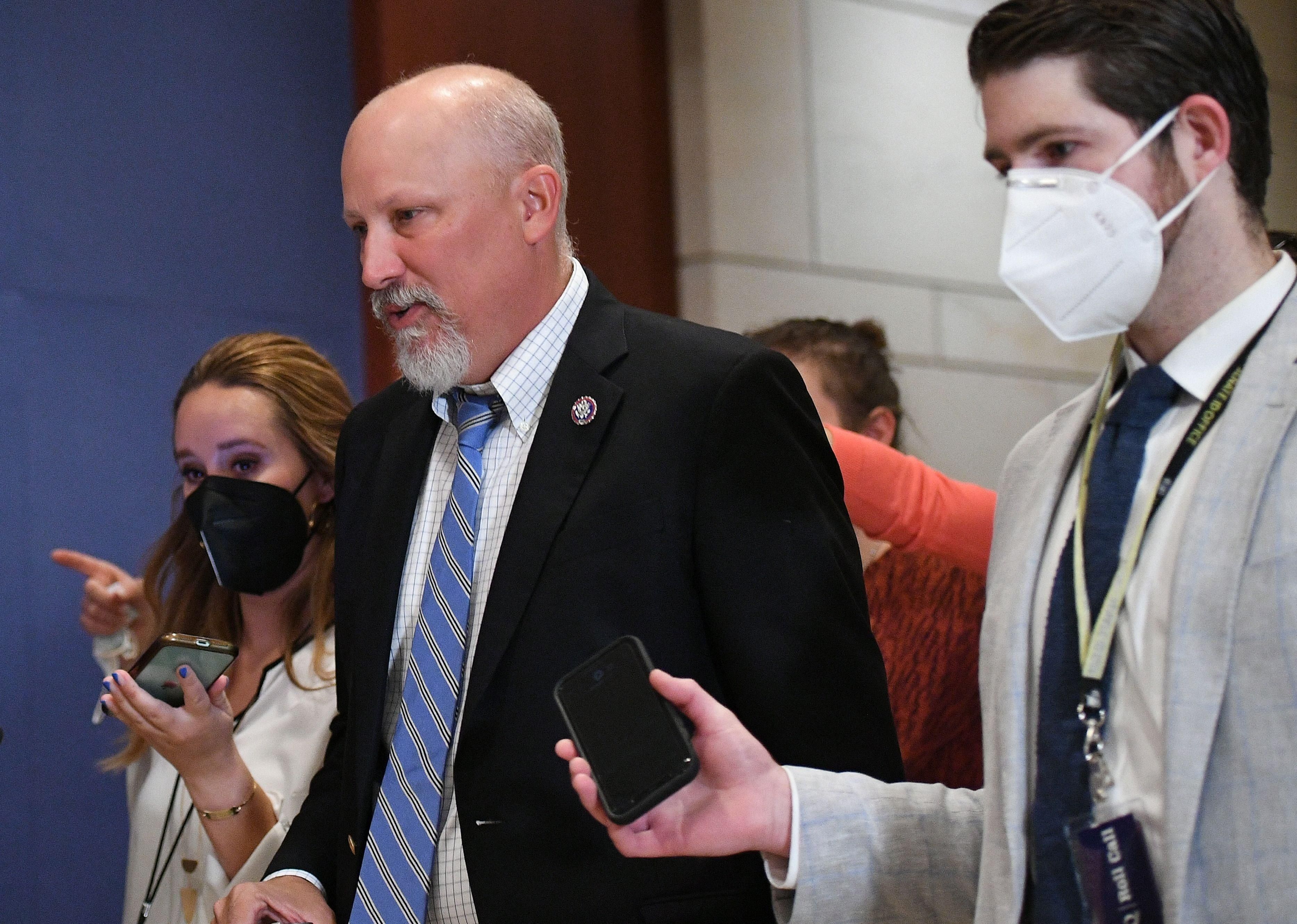 Rep. Chip Roy arrives at the U.S. Capitol