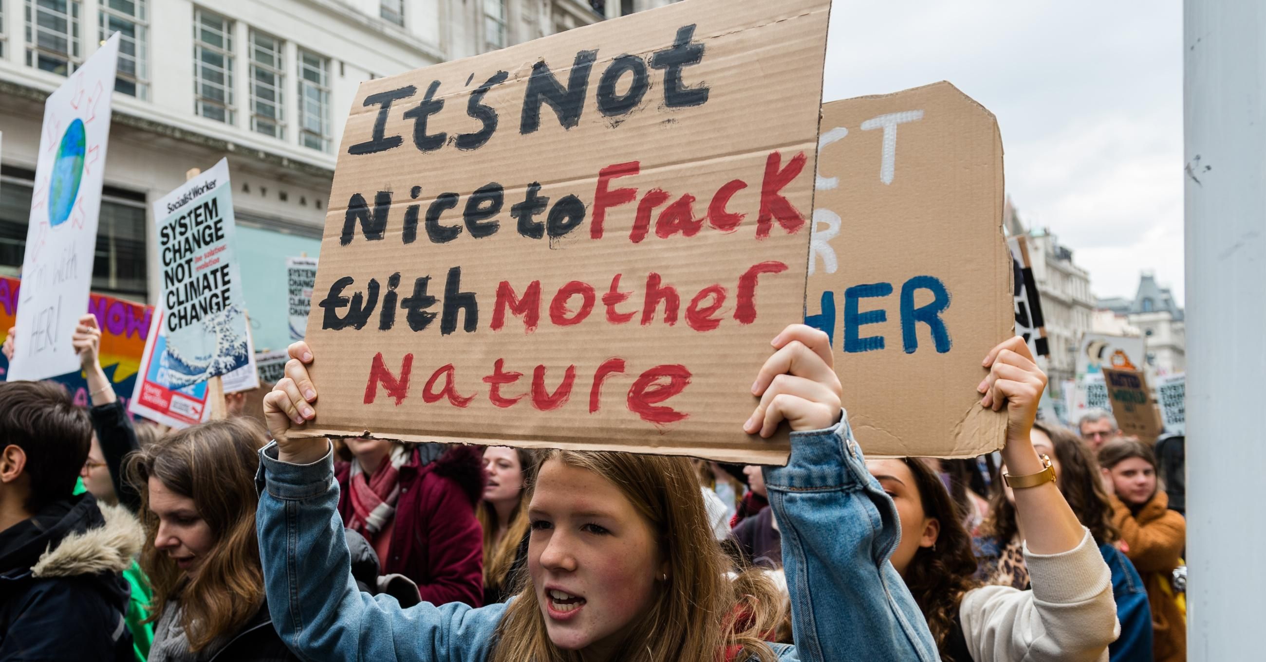 anit-fracking sign
