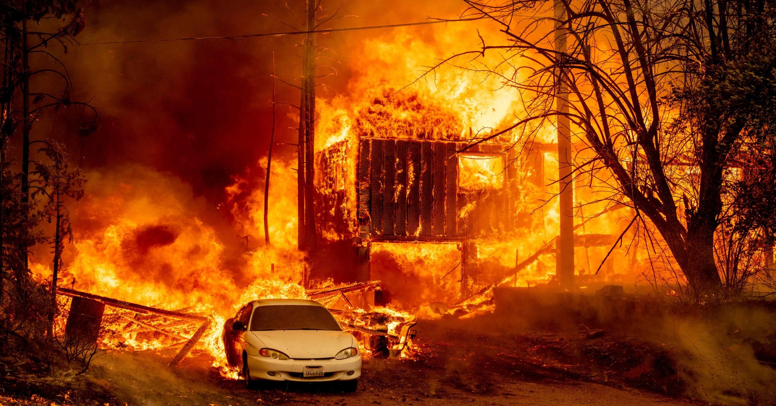 Dixie Fire in Greenville, California