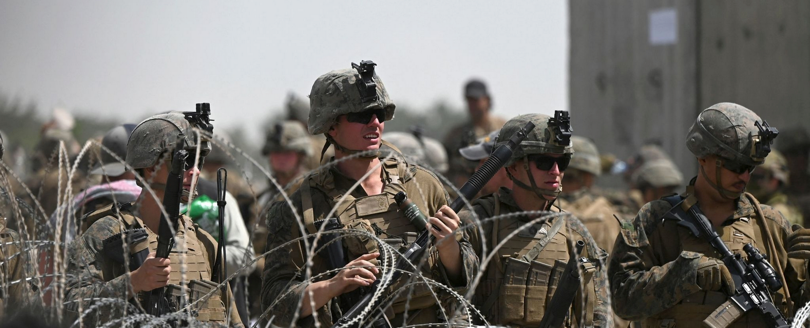 U.S. soldiers assisting with evacuation of Afghanistan
