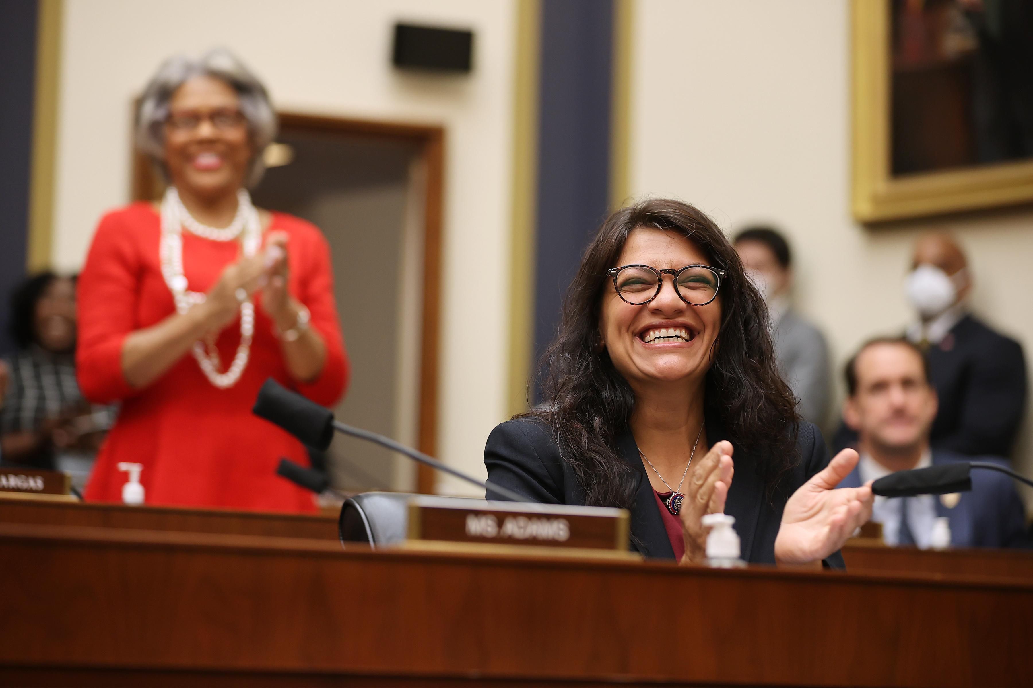 Rep. Rashida Tlaib (D-Mich.) attends a House Financial Services Committee hearing on July 20, 2021 in Washington, D.C. (Photo: Chip Somodevilla via Getty Images)