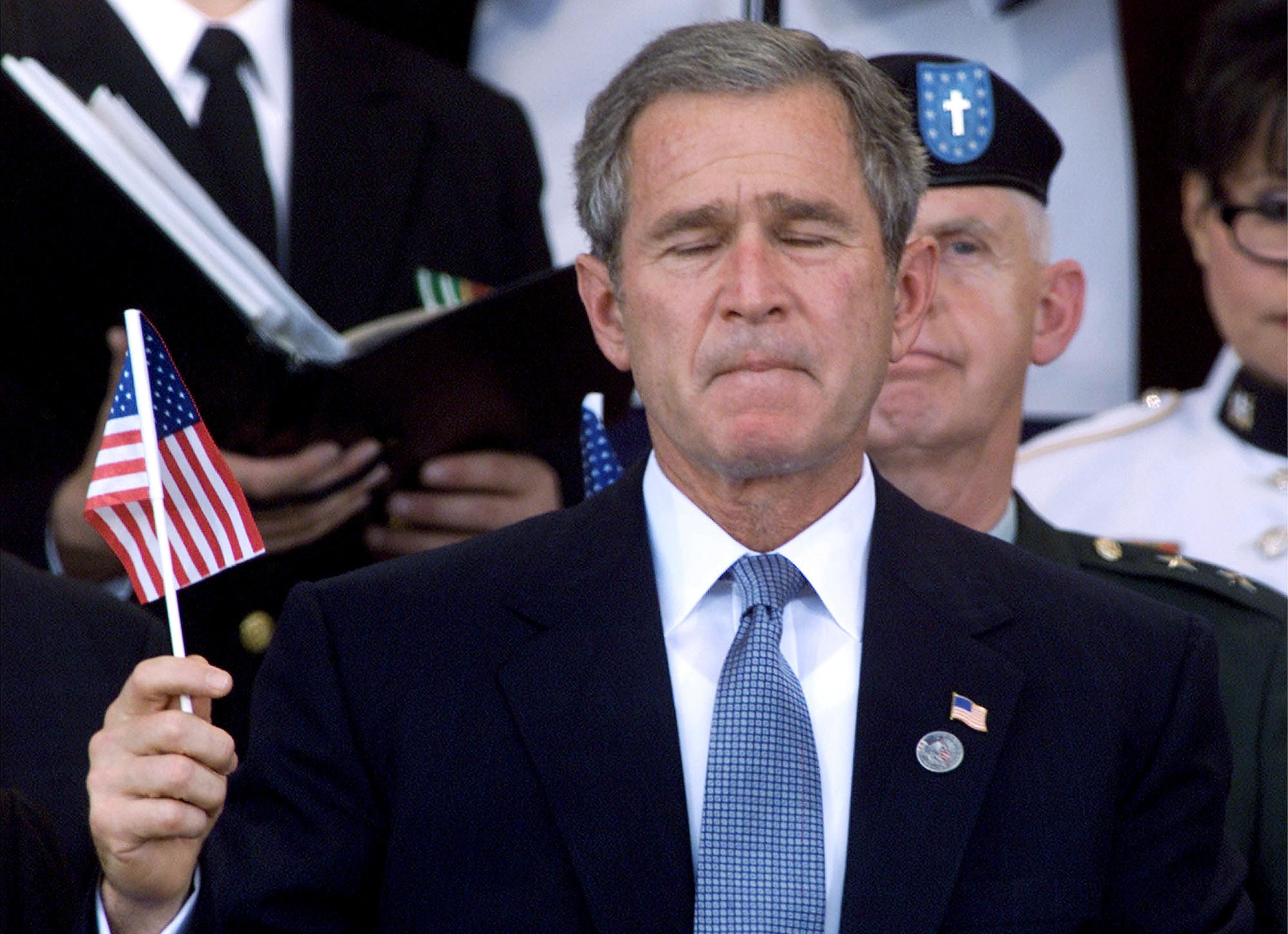 George W. Bush at 9/11 memorial
