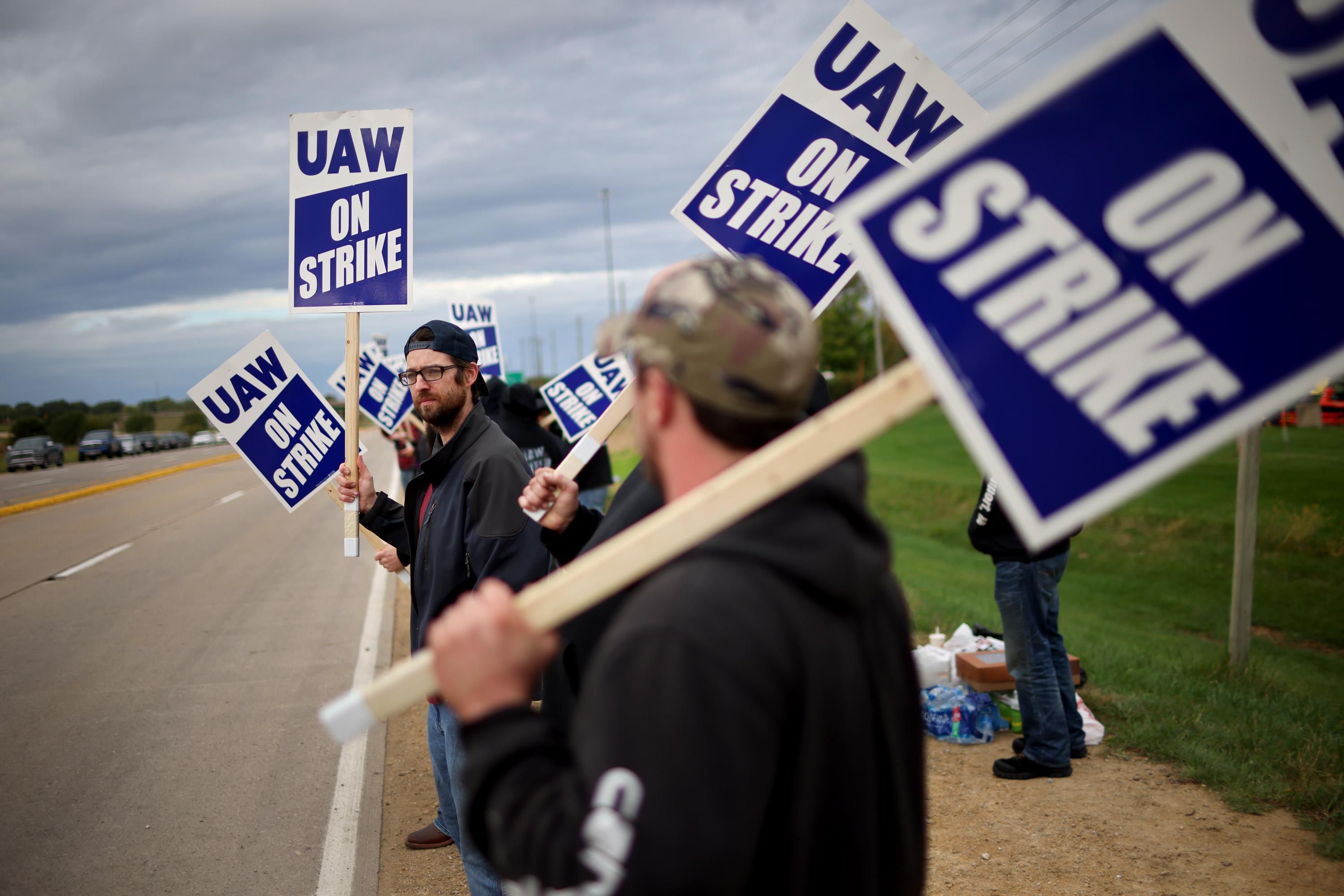 John Deere workers on strike