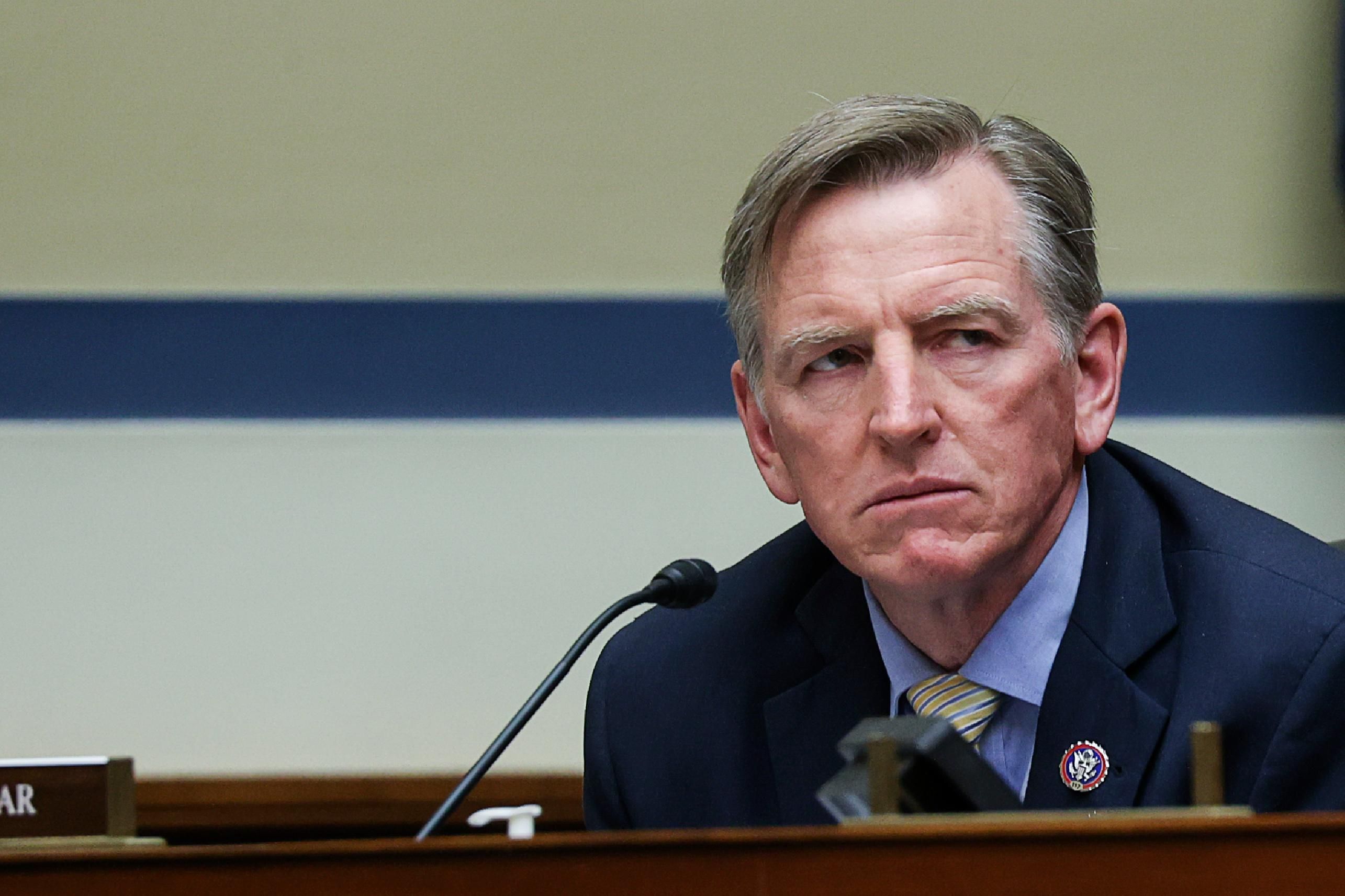 Rep. Paul Gosar attends a committee hearing.