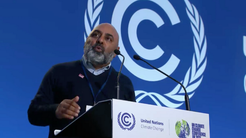 Asad Rehman at COP26