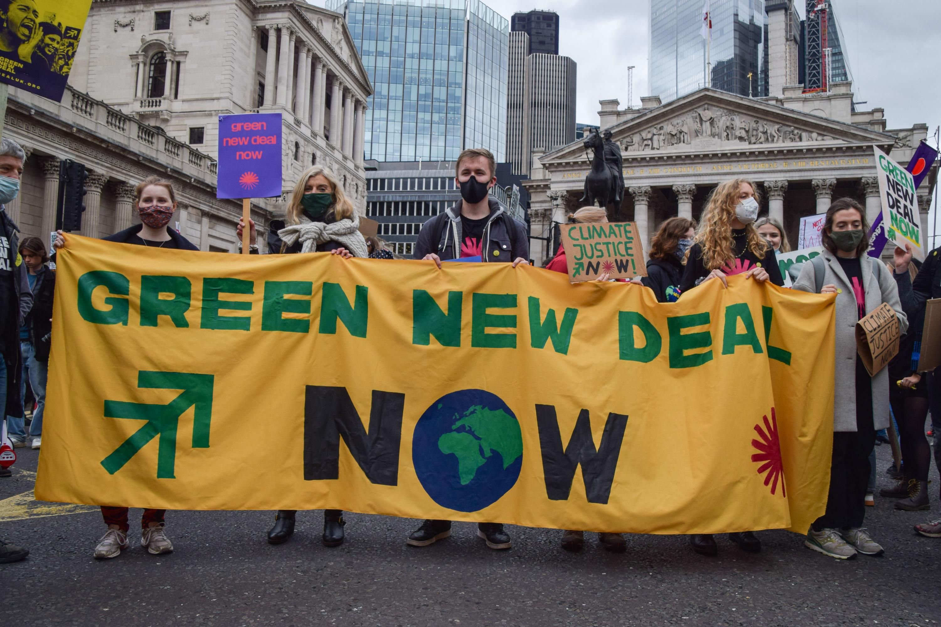 Green New Deal protest in London