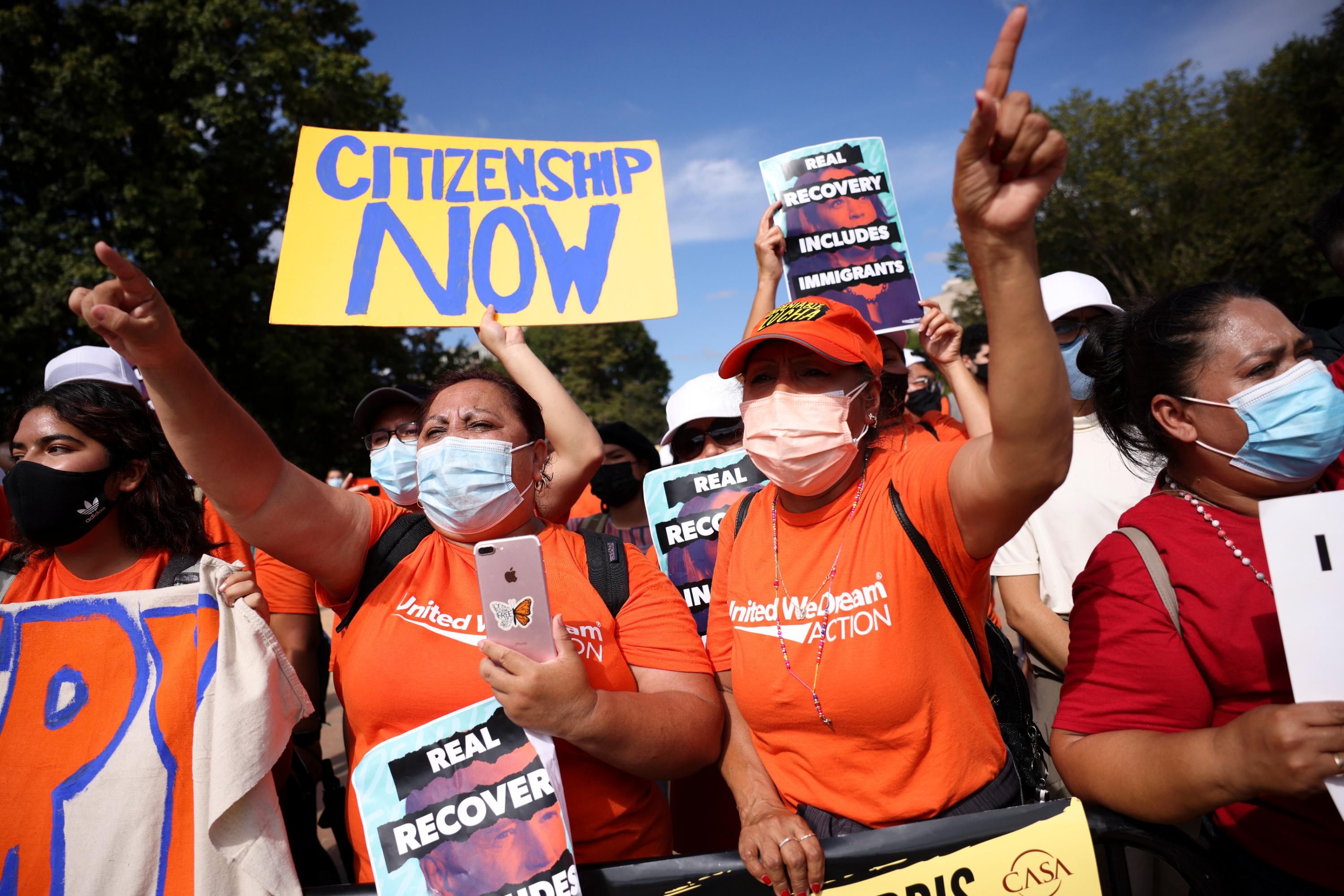 Immigrant rights activists protest in Washington, D.C.