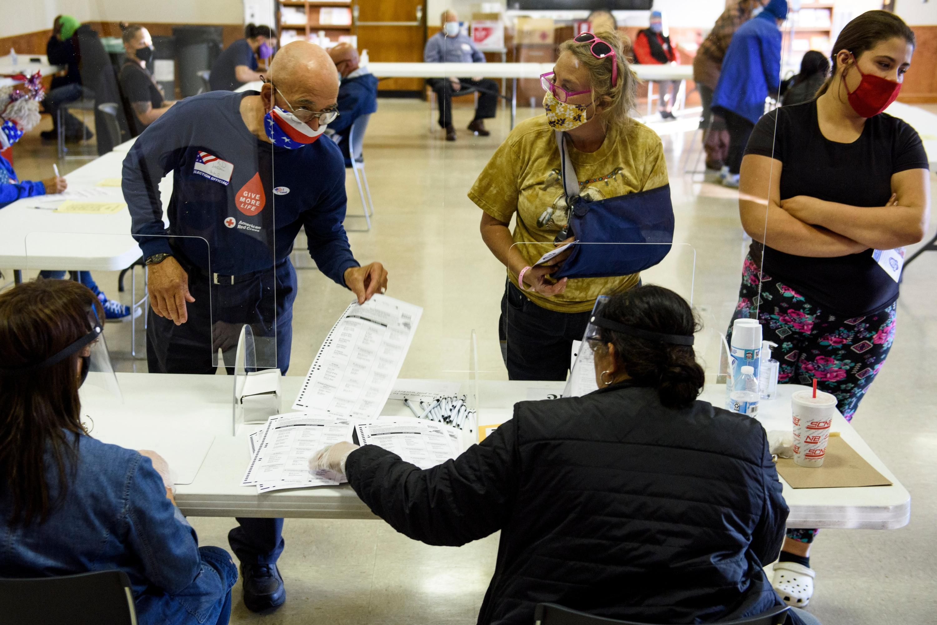 Voters in Lumberton, NC