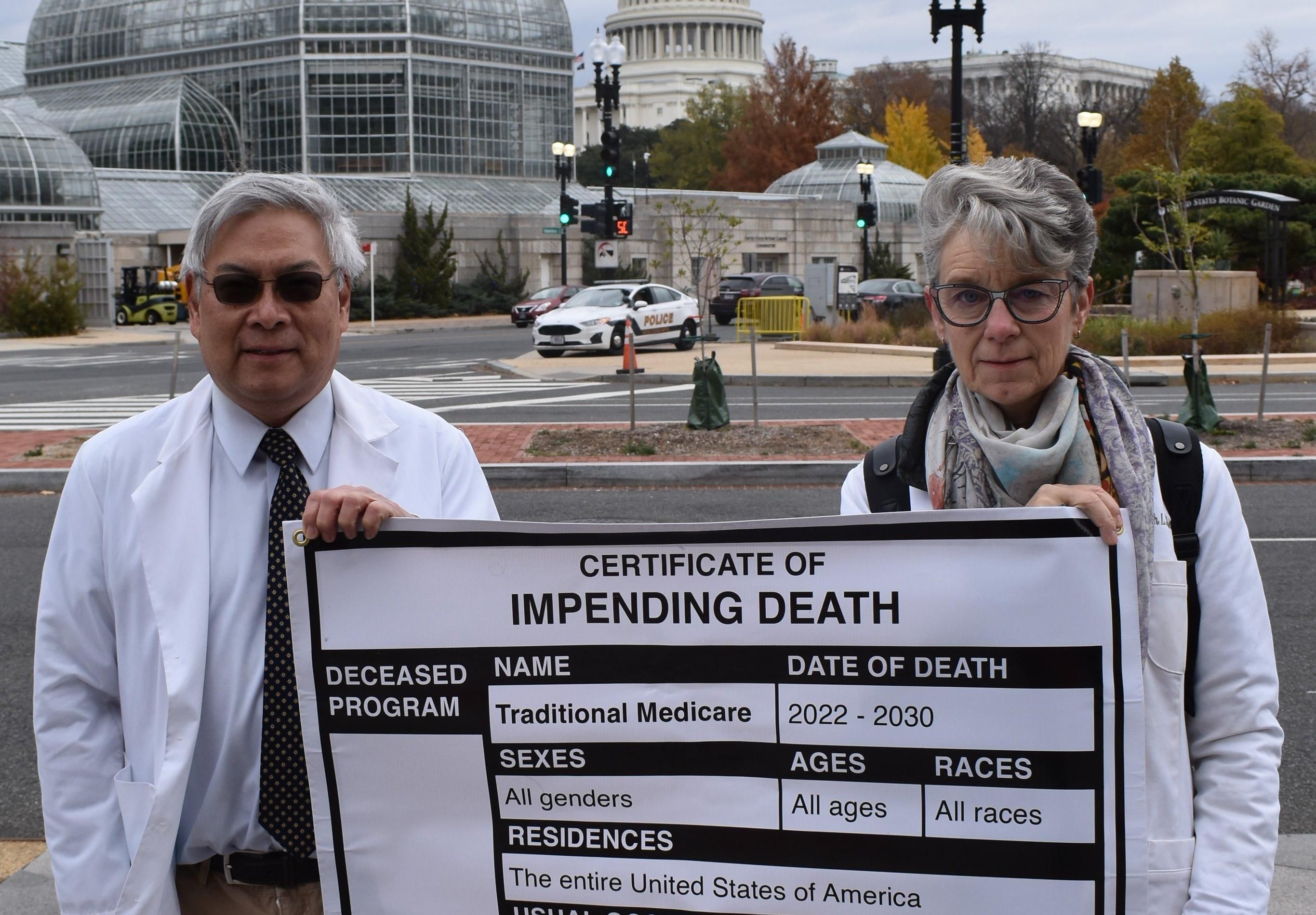 Doctors protest the Medicare Direct Contracting program